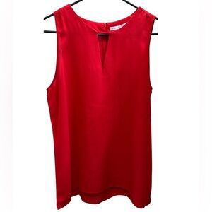New With Tags-  Violet & Claire Red Sleeveless Blouse—Size Medium